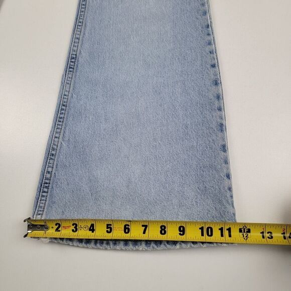 Vintage 90s Levi’s Silver‎ Tab Bellbottom Flare Light Wash Jeans Sz 5 (27x30.5) - Picture 10 of 15